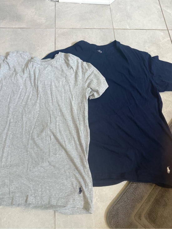 Polo Ralph Lauren Other - Polo by Ralph Lauren Short-Sleeve Crew Neck Tee in Navy & Heather Gray